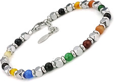 ® Bracciale Uomo Donna Pietre