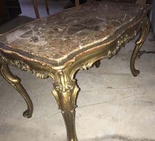 Tavolo Da Salotto Fine 800 Dorato