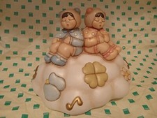 Carillon Bimbo Bimba Nelly Portafortuna Quadrifoglio Su Nuvola Thun