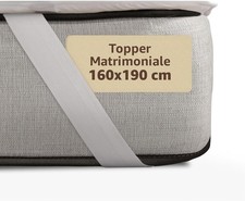 Topper Matrimoniale 160x190 – Correttore Materasso - Anallergico - Made in Italy