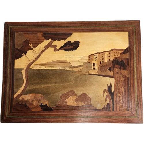 Quadro vintage intarsio arte