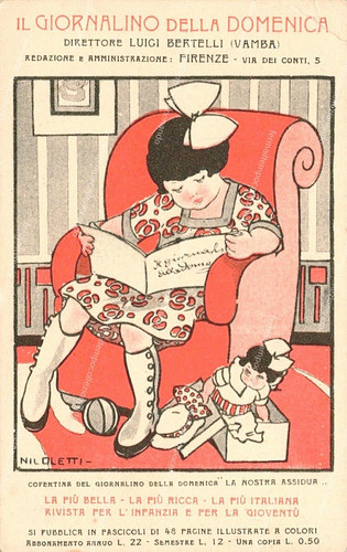 Bg851 cartolina giornalino - il,