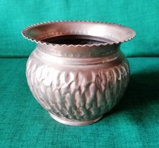 PORTA VASO in RAME BATTUTO  -