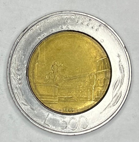 Italy 500 lire 1989 coin - italy, r