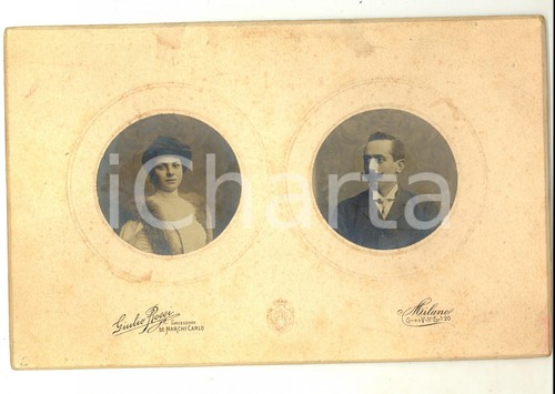 1910 milano coppia sposi - milano,