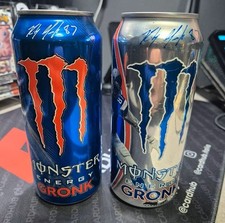 COPPIA LATTINE MONSTER ENERGY DRINK GRONK FULL PIENA