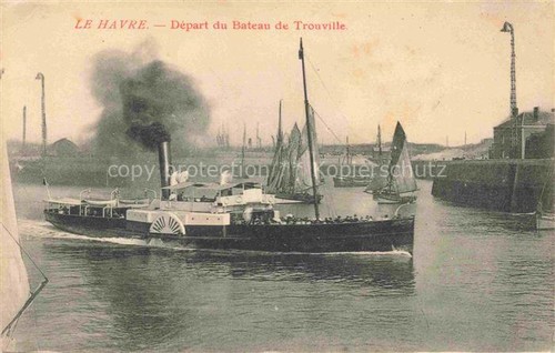Havre départ du bateau - départ,