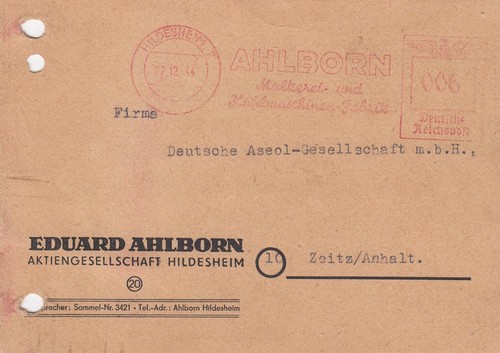 Hildesheim cartolina 1944 - hildesheim,,