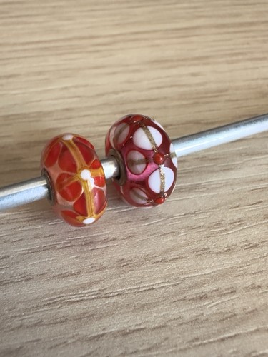 Trollbeads coppia unici rosso - trollbeads,