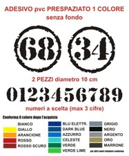 Coppia adesivi numero