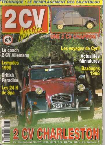 2cv magazine citroen 2cv6 - magazine,