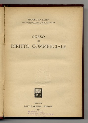 Corso diritto commerciale - diritto, commerciale.