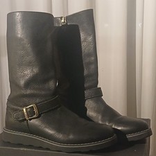 Anfibi da donna Twinset, vera pelle, tg. 38, come nuovi 