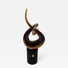 Scultura Nodo Calcedonia in Vetro di Murano di Oscar Zanetti