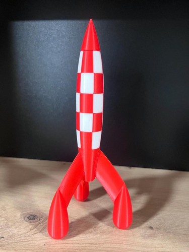 Moon rocket figure 3d - cm,