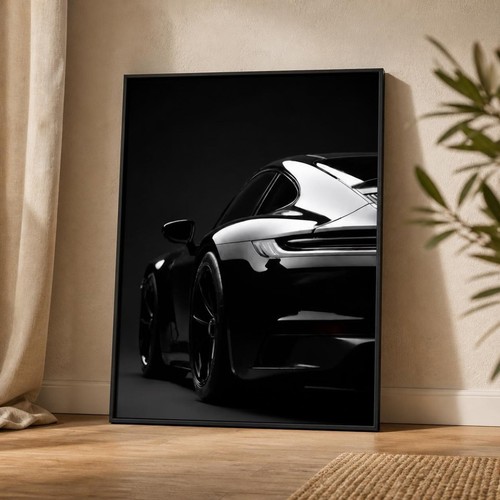 Poster porsche 911 nero - poster, auto