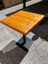 SET 8 TAVOLI QUADRATI E SEDIE ROBUSTI IN LEGNO DA INTERNO PER BAR RISTORANTE