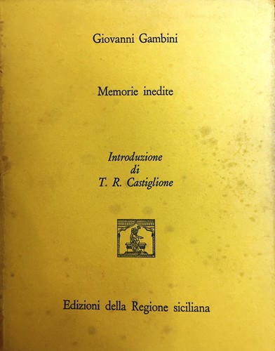 Gambini memorie - (sicilia), g.