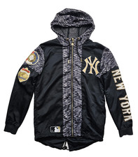 Giacca da baseball nera con