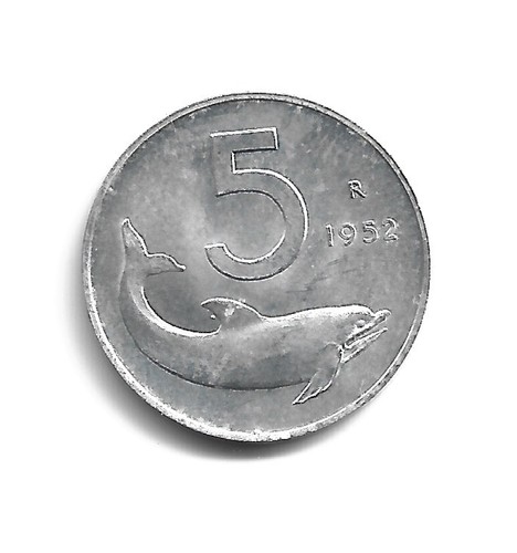 World coins italy 5 - coins, lire
