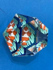 SWAROVSKI :FERMACARTE SERIE HARMONY TROPICAL CLOWNFISH USATO.