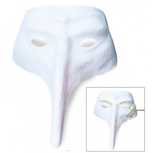 Maschera veneziana bianca - maschera,