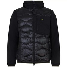 BLAUER - Piumino nero con logo per uomo