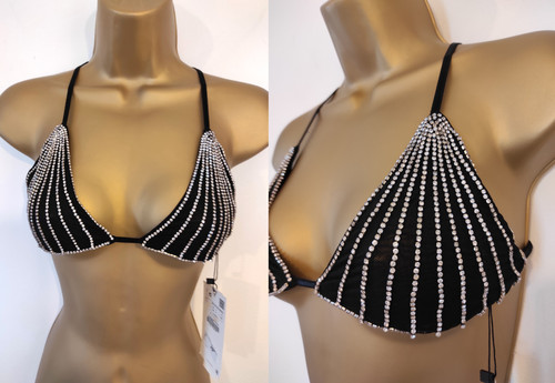 Reggiseno zara nero diamante - zara,