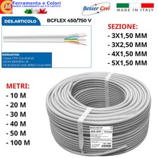 Cavo Cordina TRIPOLARE Grigio