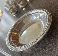 Vintage Reed & Barton Silver Plated 6" ciotola / sottobicchiere bottiglia vino #1203