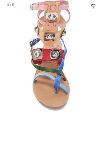 Sandali con zeppa gladiatore