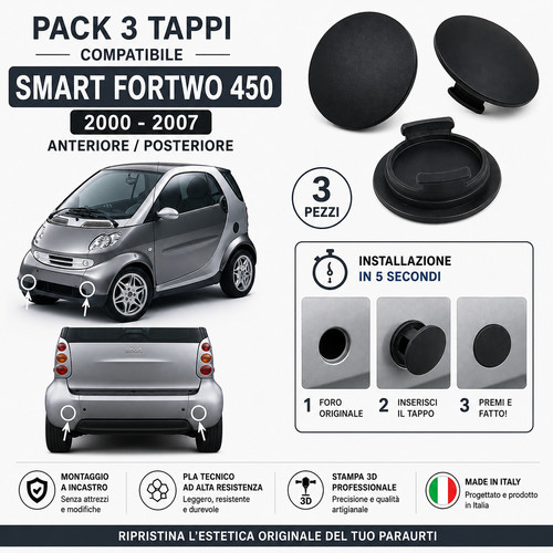 Kit tappi copri foro - kit, 3