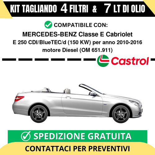 Tagliando per mercedes benz - per, mercedes-benz