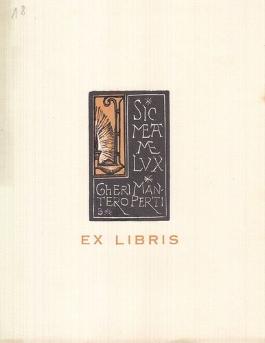 Exlibris bookplate holzschnitt - exlibris,