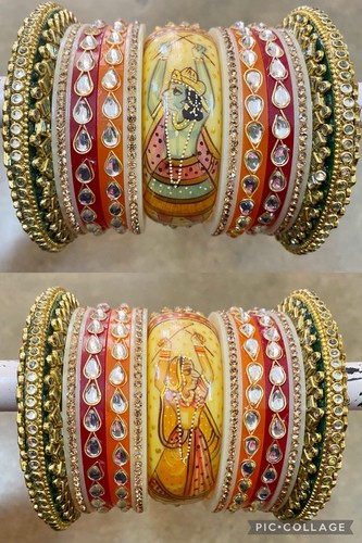 Set bracciali chooda kundan - kundan, da