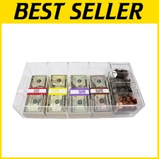 Scatola portamonete trasparente con inserto per monete rimovibile