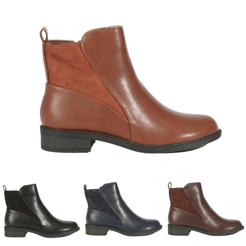 Stivali donna bassi eco - donna, pelle