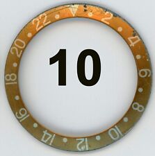 Lunetta media sbiadita per Rolex GMT Master 1675/8 16758 (oro occhio di tigre)