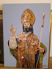 QUADRO  SAN NICOLA DI BARI   DIPINTO A MANO OLIO SU TELA
