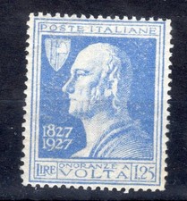 regno 1927 volta alto valore 1L25 n.213 gomma integra mnh centrato cv 200