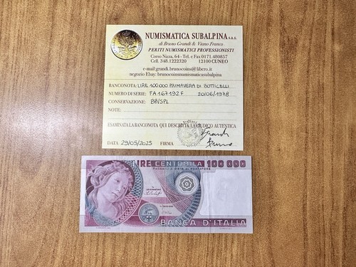 Banconota lire 100000 - banconota,
