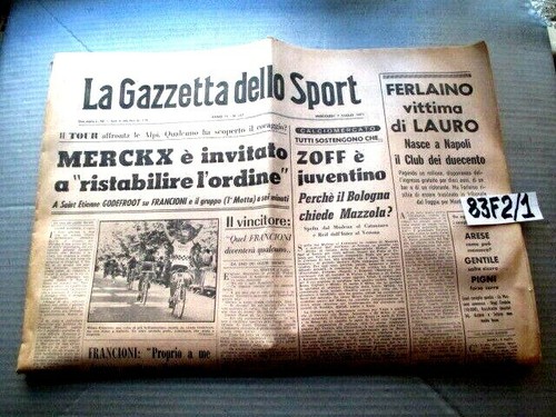 Gazzetta dello sport 1971 - gazzetta,
