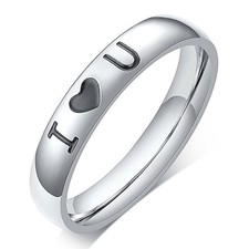 Fede Nuziale Coppia "I Heart