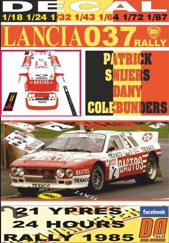 Decal lancia 037 rally - decal,