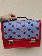 CARTELLA VALIGETTA VINTAGE Anni 70 80 Pelletteria Scuola Nuova !!