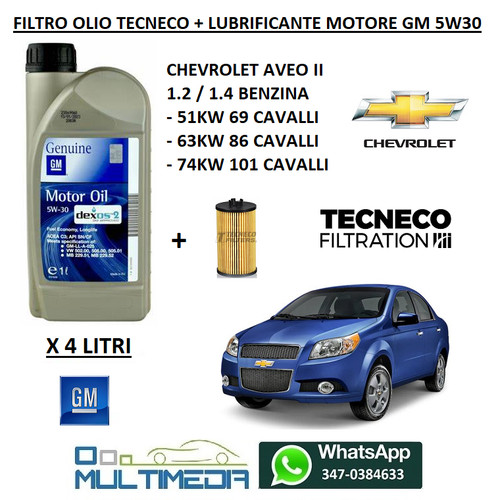 Filtro olio lubrificante gm - olio,