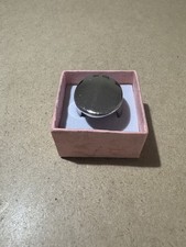 Anello Chevalier Piatto Vuoto Argento 925 ITALY 9.6GR 17.2MM