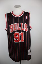 MITCHELL & NESS MAGLIA CANOTTA BASKET UOMO 2XL MAN JERSEY RODMAN N 91 BULLS 1995