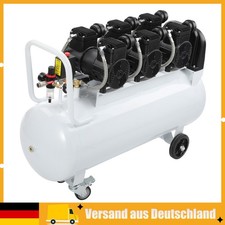 Compressore Aria Compressa 10 Bar 100 Litri Portatile 78 dB 230V AC 630 l/min per Macinatura