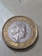 Moneta Rara One Pound sterlina Regina Elisabetta 2016